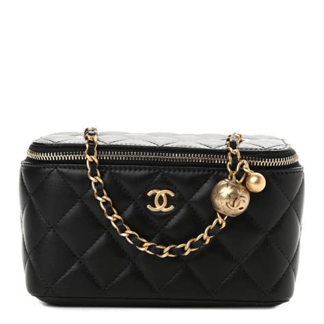 CHANEL Lambskin Quilted Small Pearl Crush Vanity 